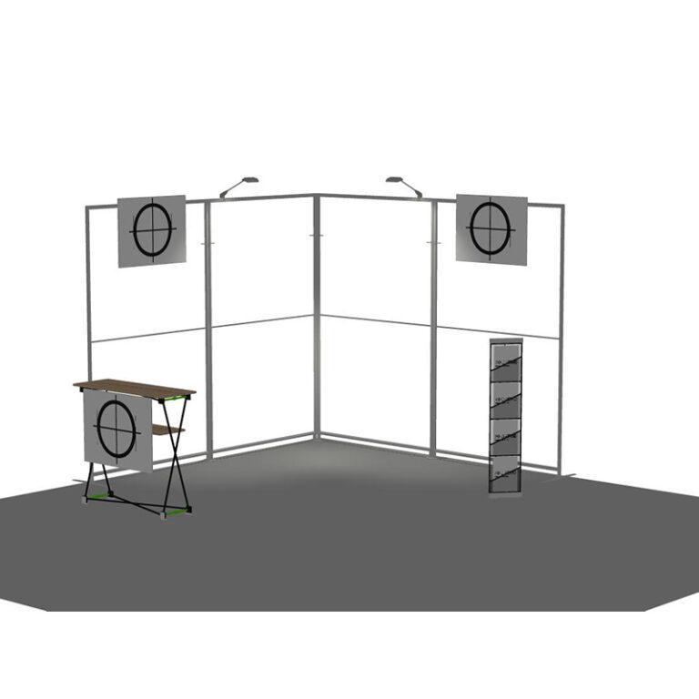 stand location 4 panneaux structure