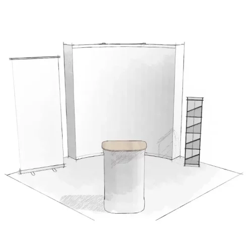 Gabarits Kits d'exposition tout en un droit